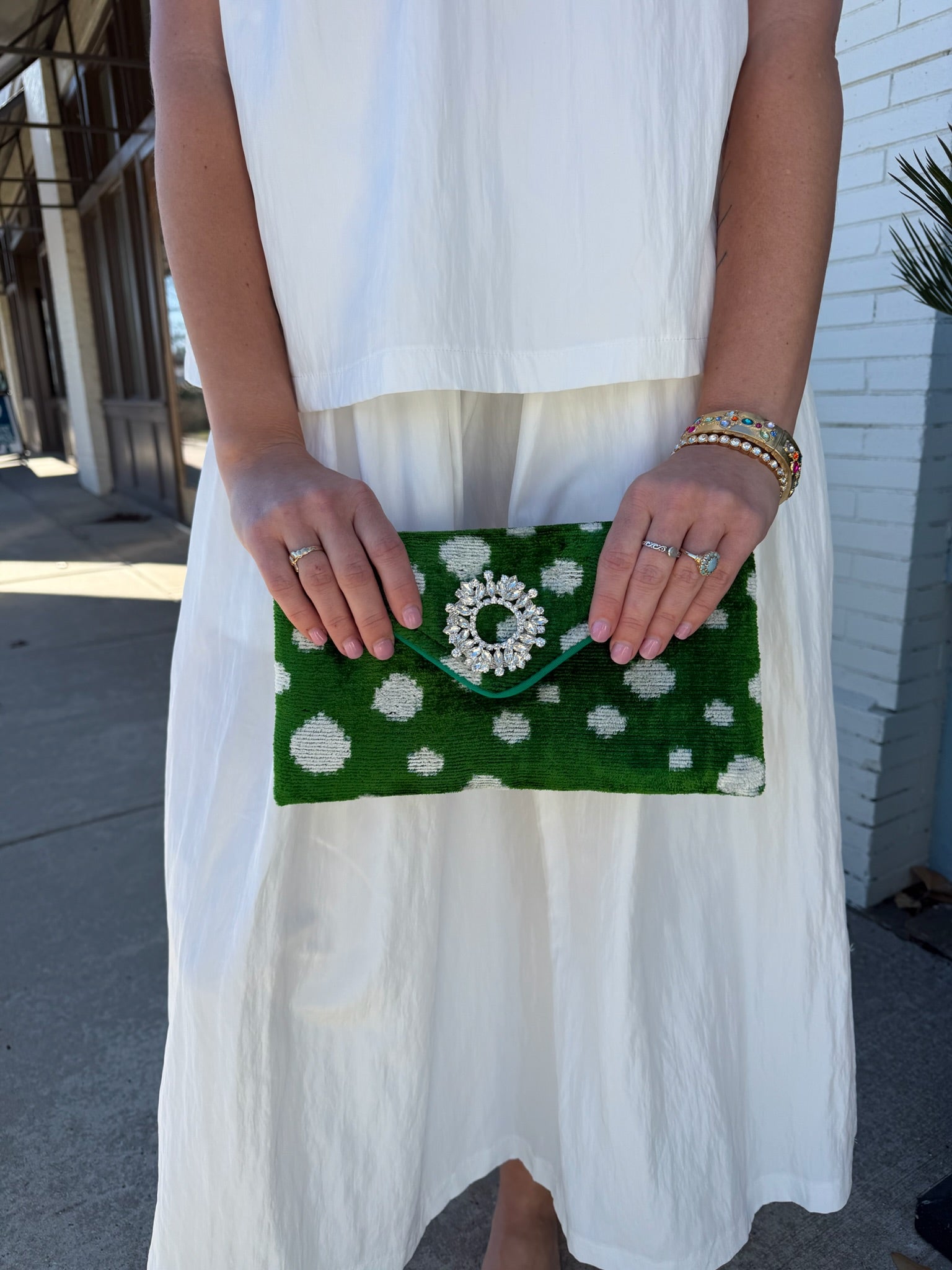 The Merit Clutch - Emerald