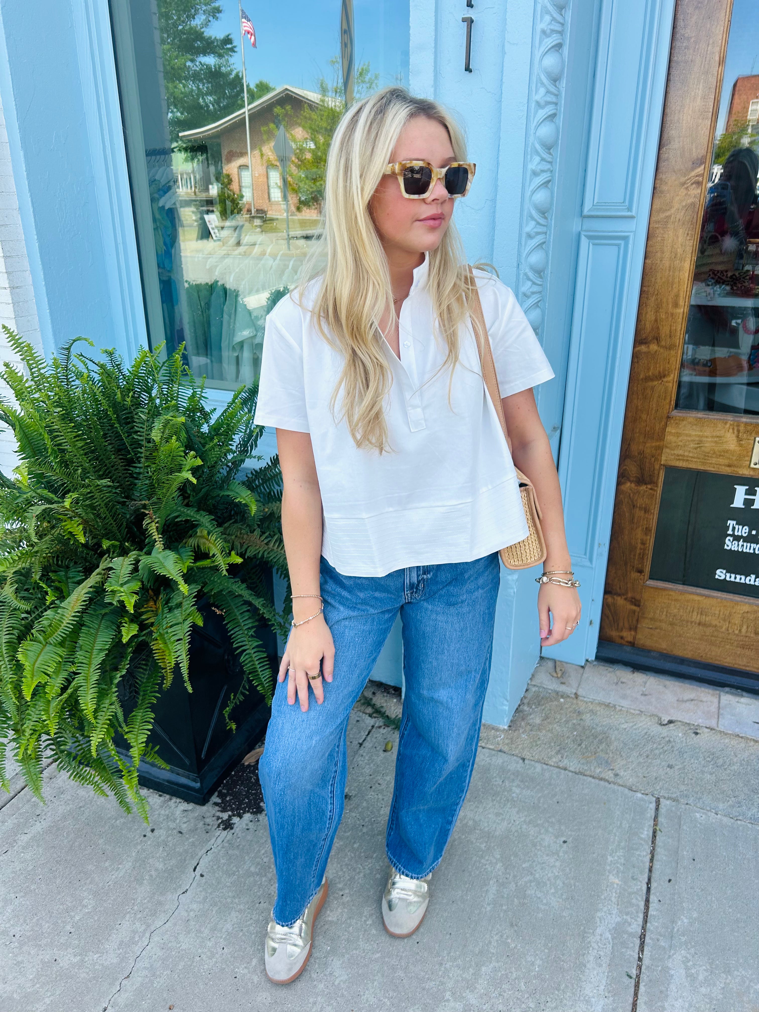 Parker Collar Top