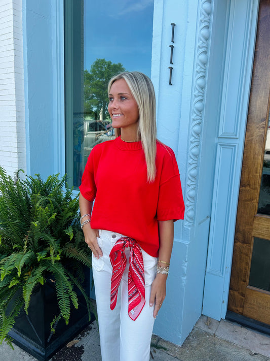 The Cara Top - Red