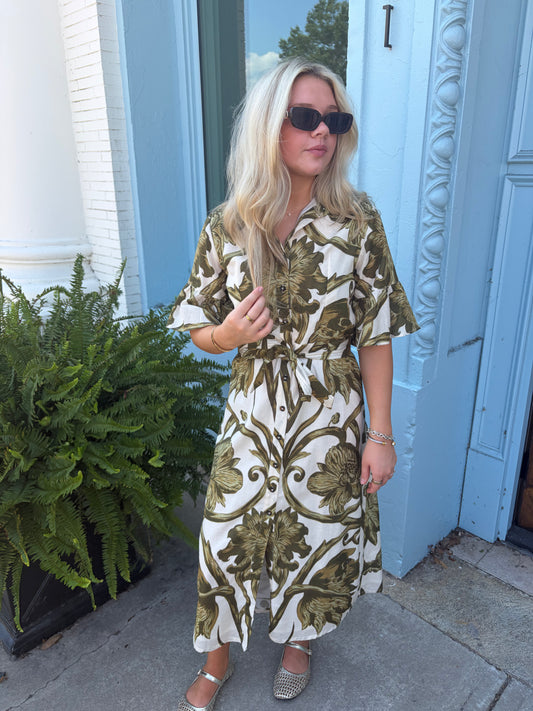 The Brooke Dress - Rosemore Olive
