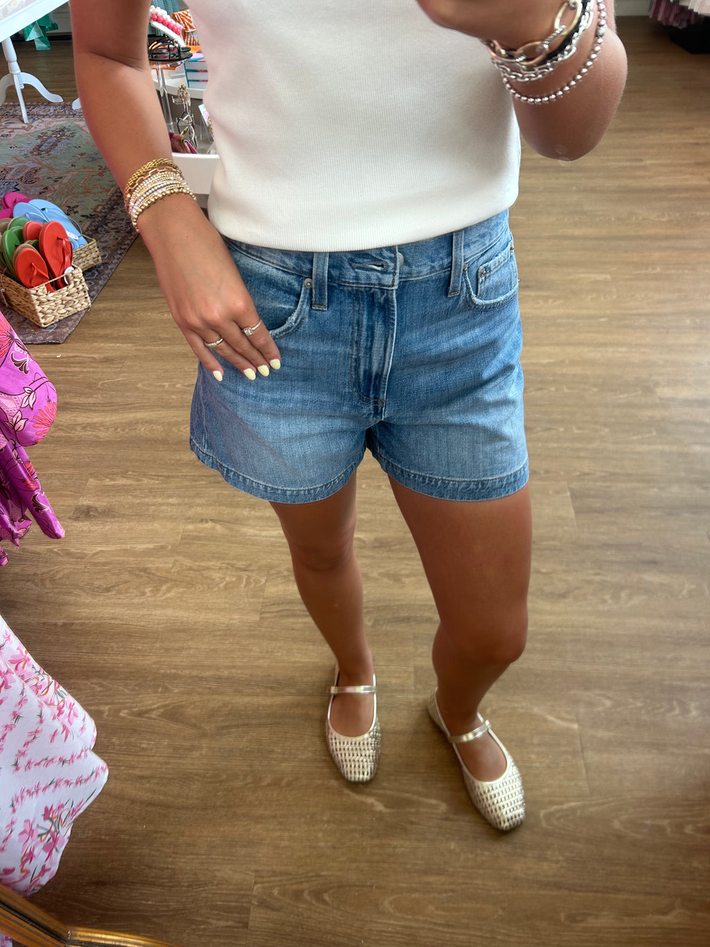 Saige High Rise Shorts