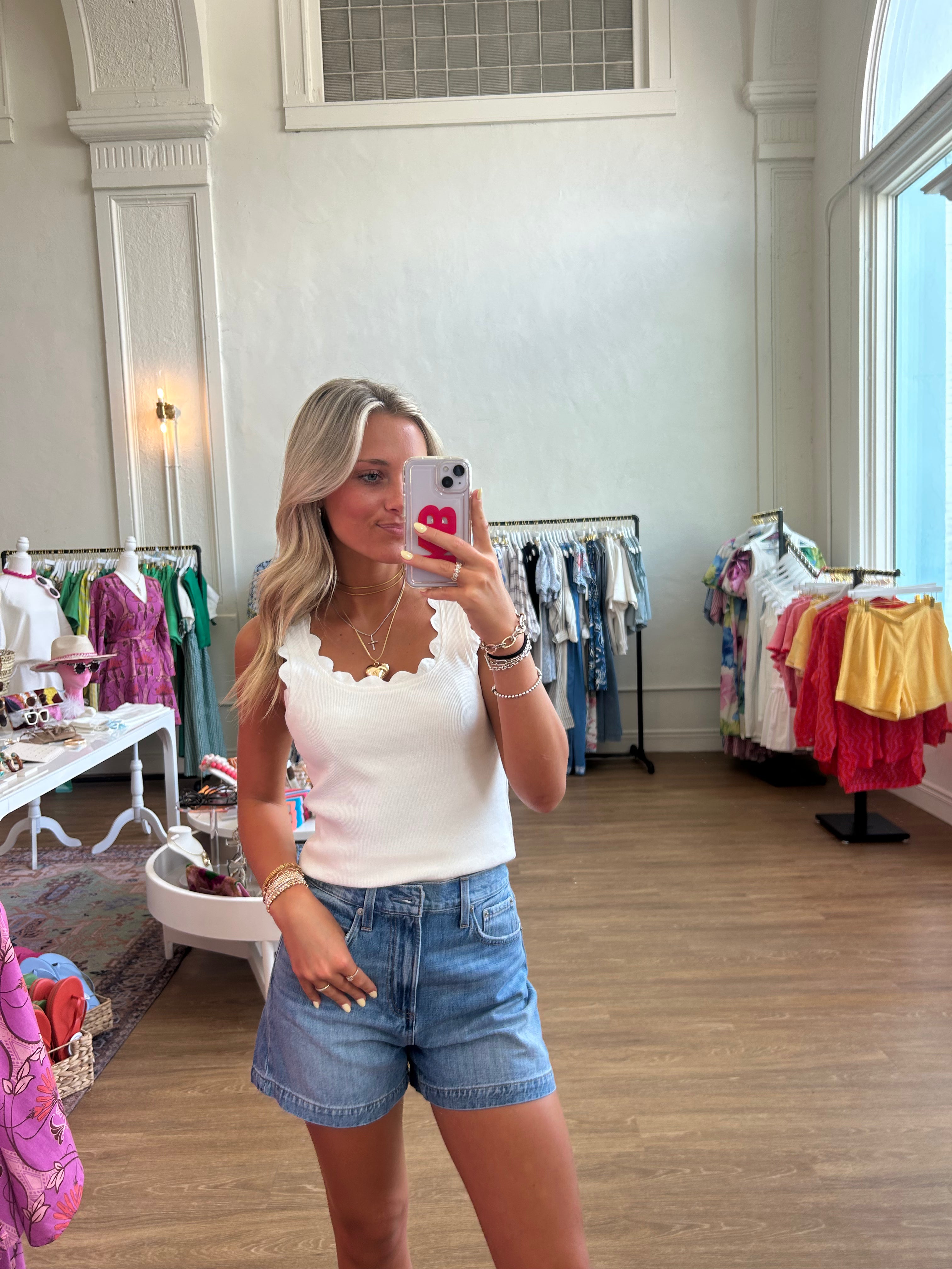 The Corinne Tank - White