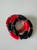 Red and Black Bangle Set