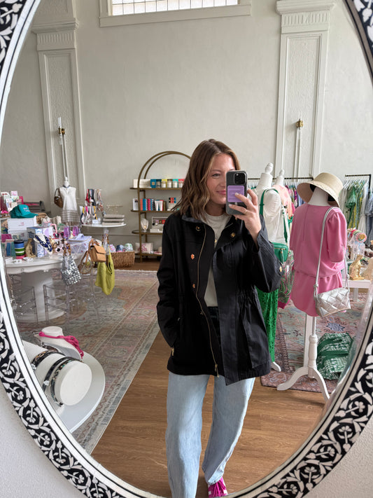 Ciao Milano Tess Rain Jacket- Black