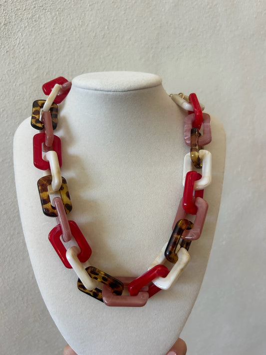 Acrylic Rectangle Necklace