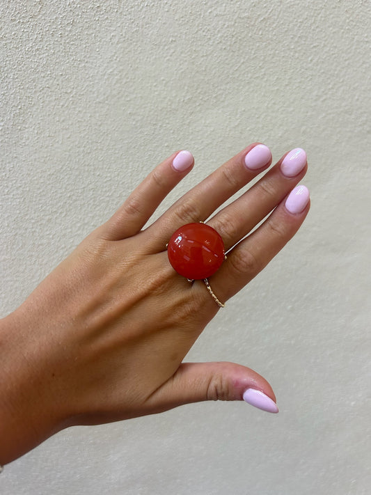 Scarf Ring - Orange