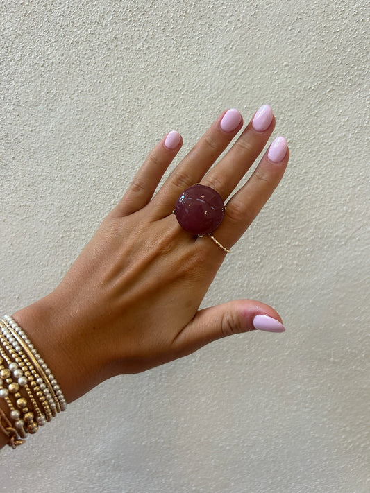 Scarf Ring - Purple