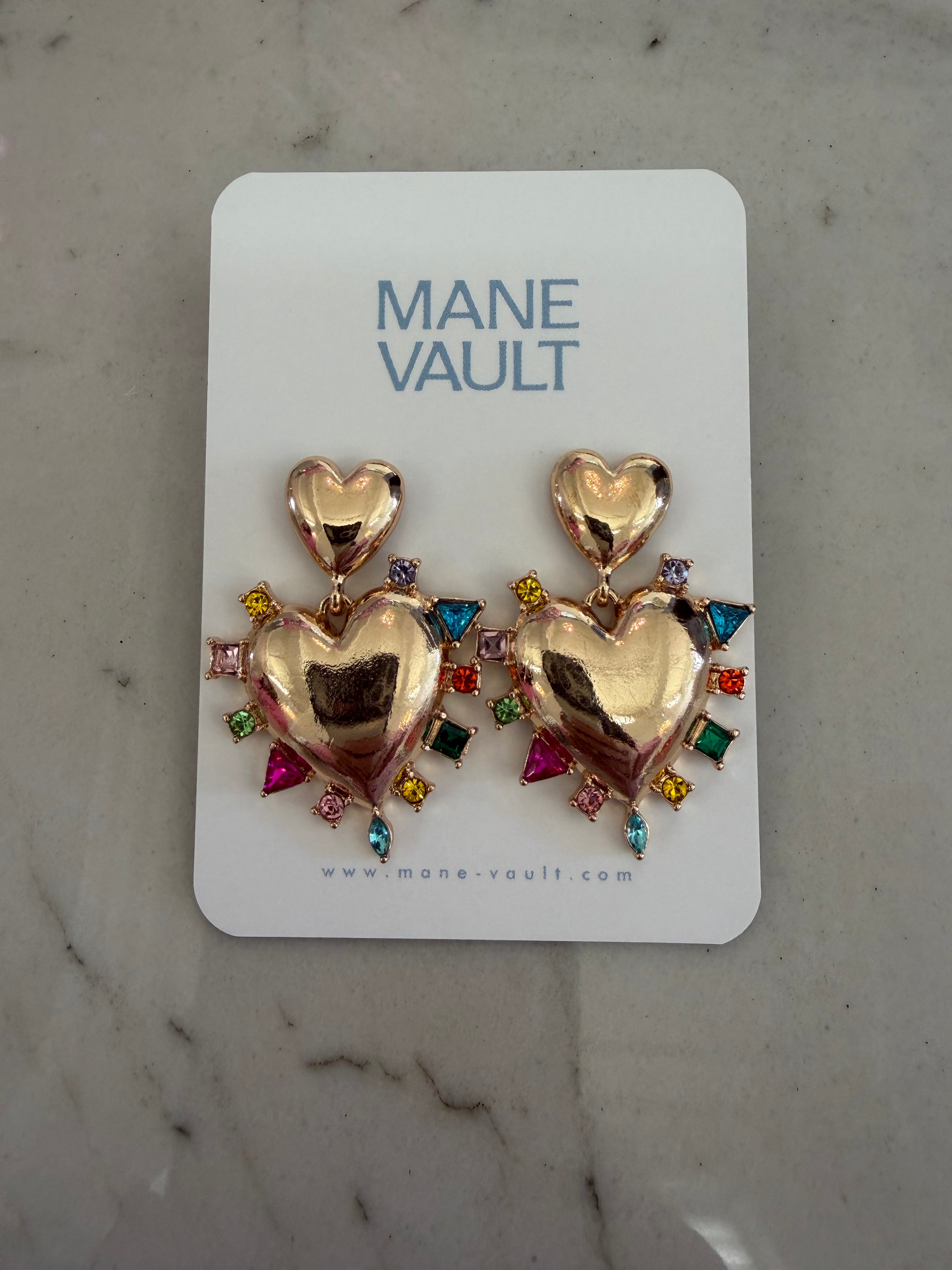 Delia Heart Earrings
