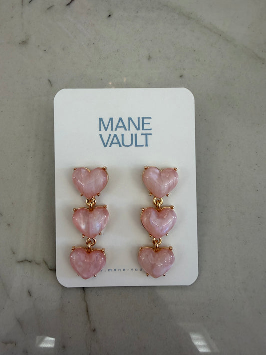 Blair Drop Heart Earrings