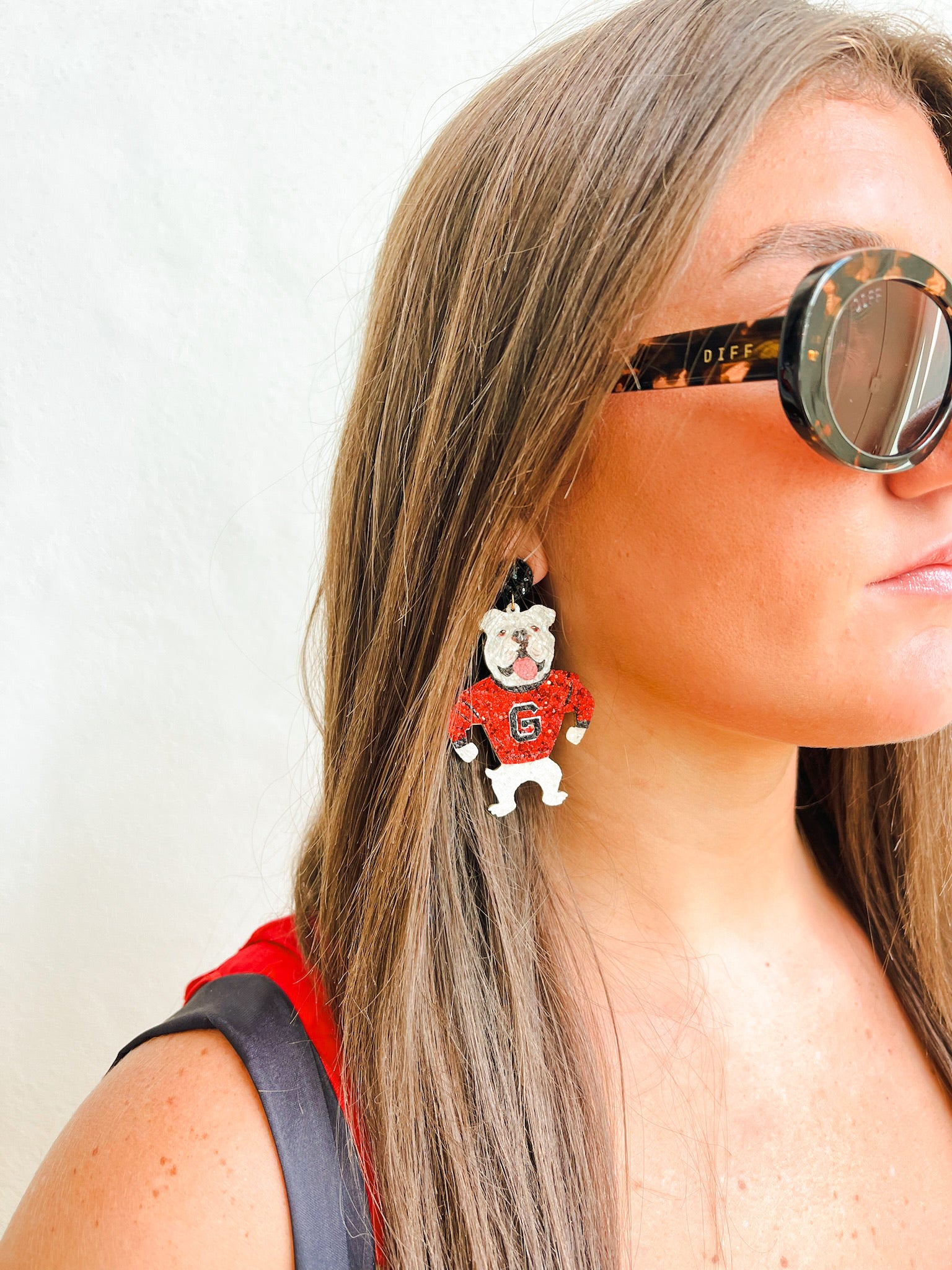 Georgia Bulldog Earrings