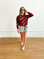 The Evan Side Tie Wrap Skort - Cream
