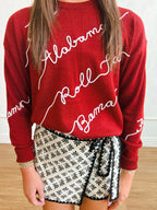 Alabama Crimson Tide Love Letter Sweater