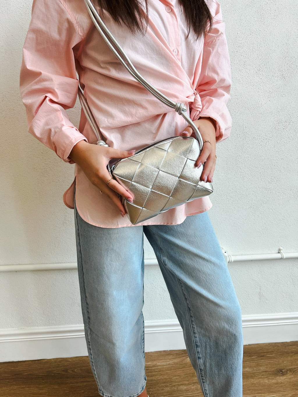 Pink Side Tie Shirt
