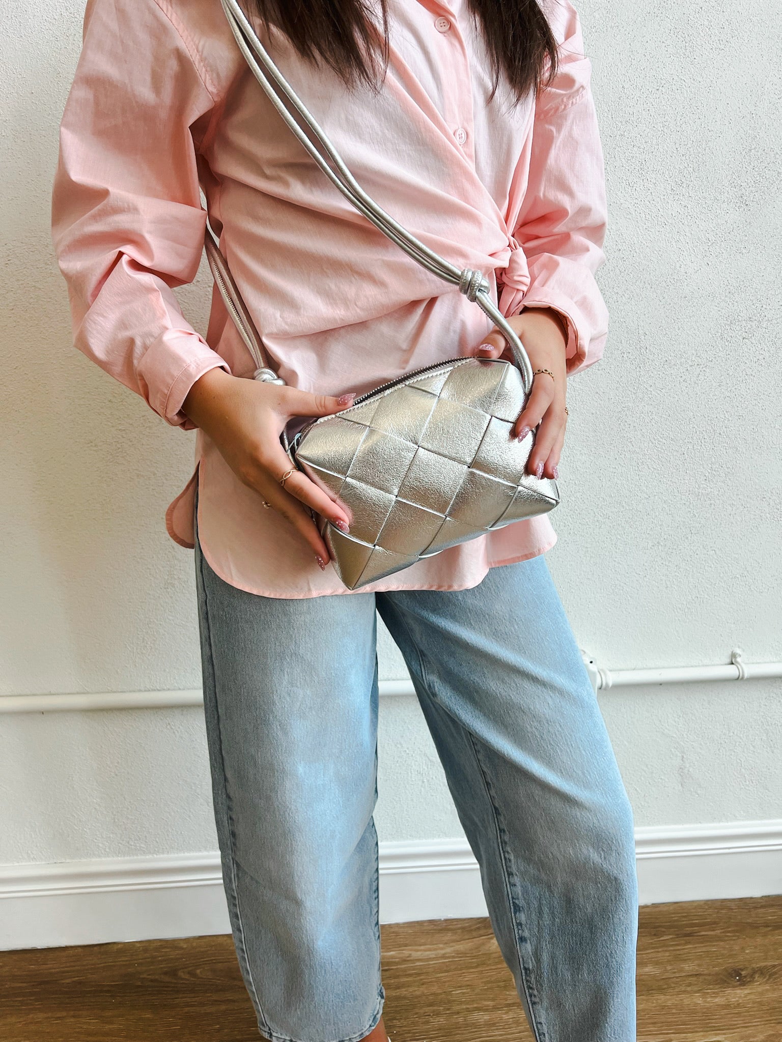 Harlow High Rise Barrel Jean, Light Indigo Worn