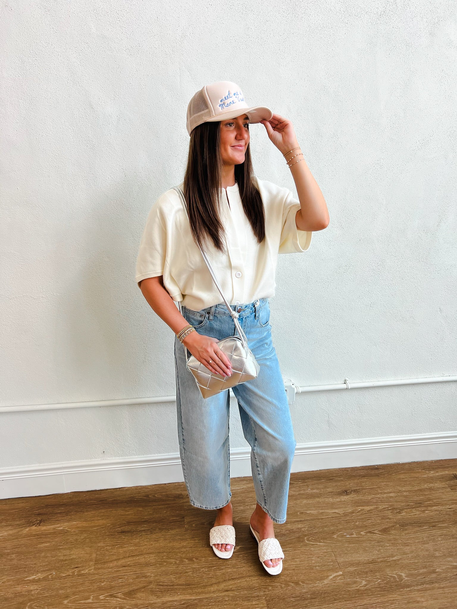 Harlow High Rise Barrel Jean, Light Indigo Worn