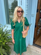 The Sawyer Midi Dress- Green