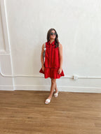 The Blake Red and Black Dress