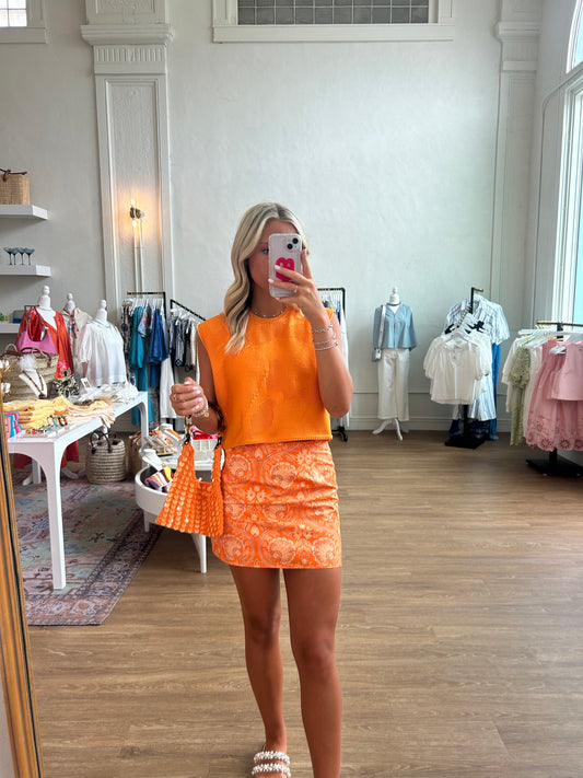 The Della Skirt - Orange