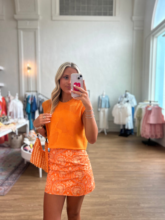 The Della Skirt - Orange