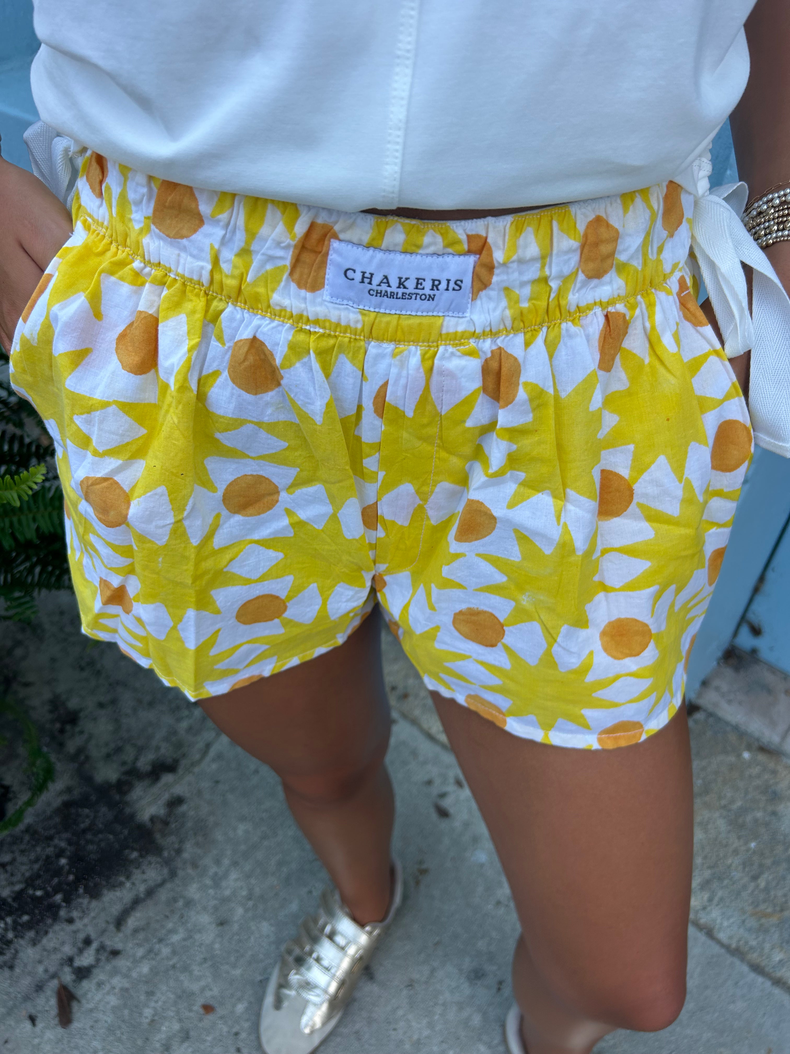 Yellow Star Shorts