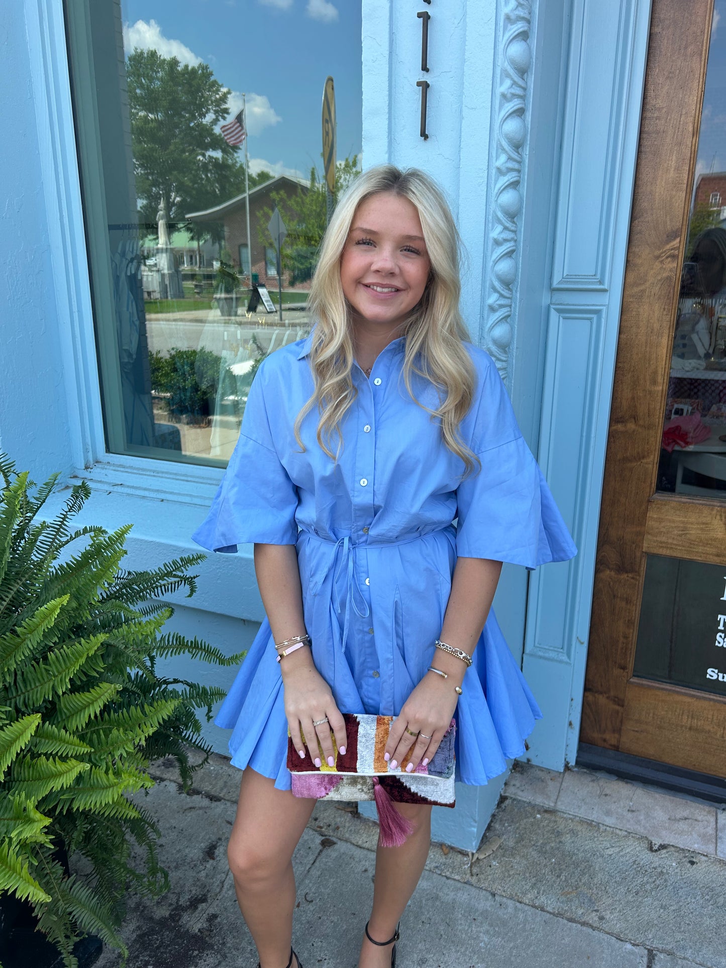 The Marcy Dress - Urban Blue