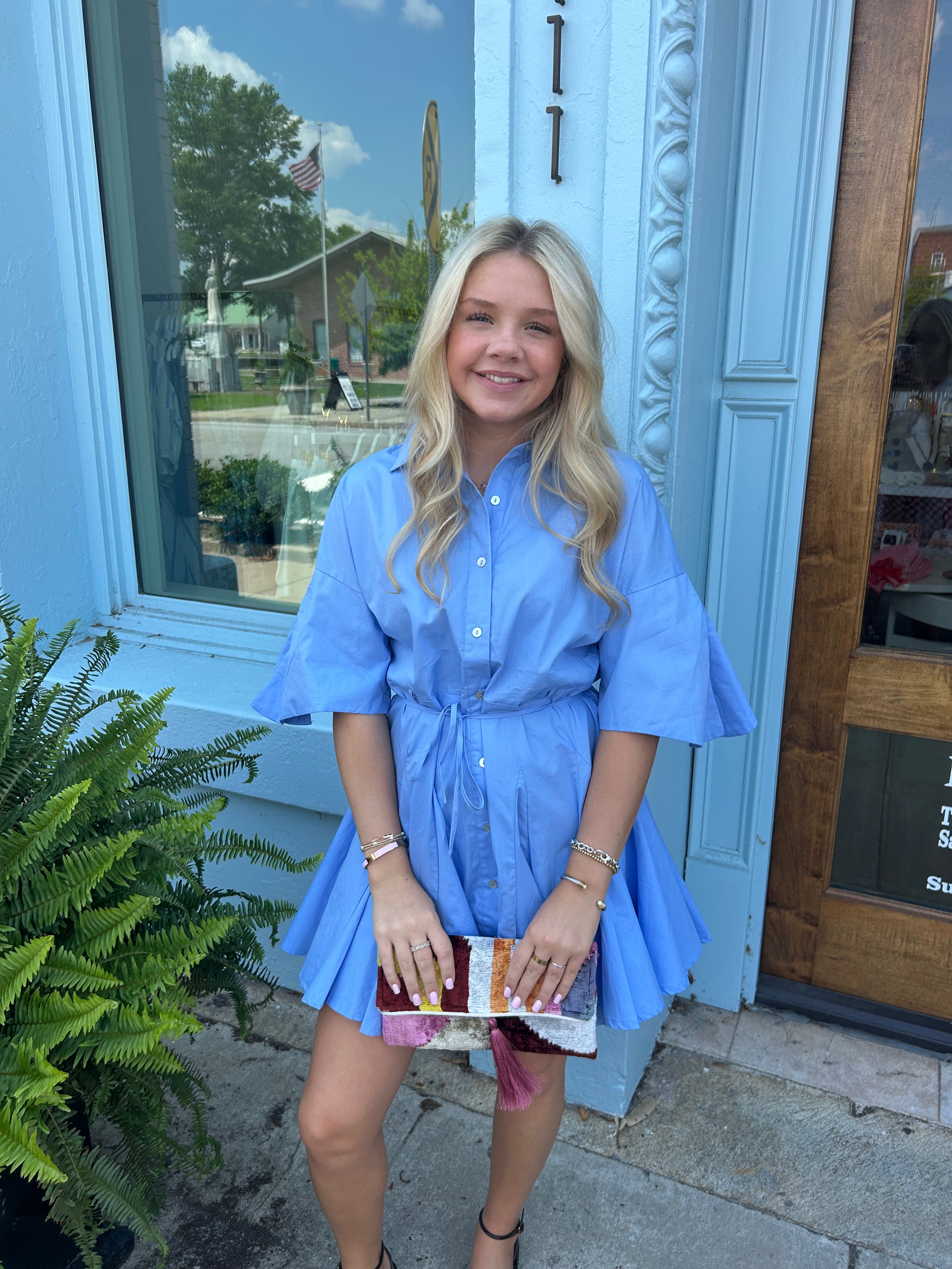 The Marcy Dress - Urban Blue