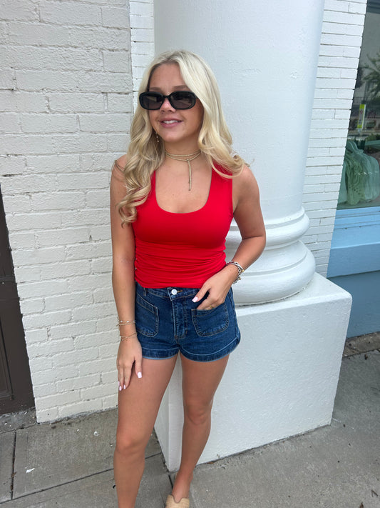 The Sylvie Tank - Ruby