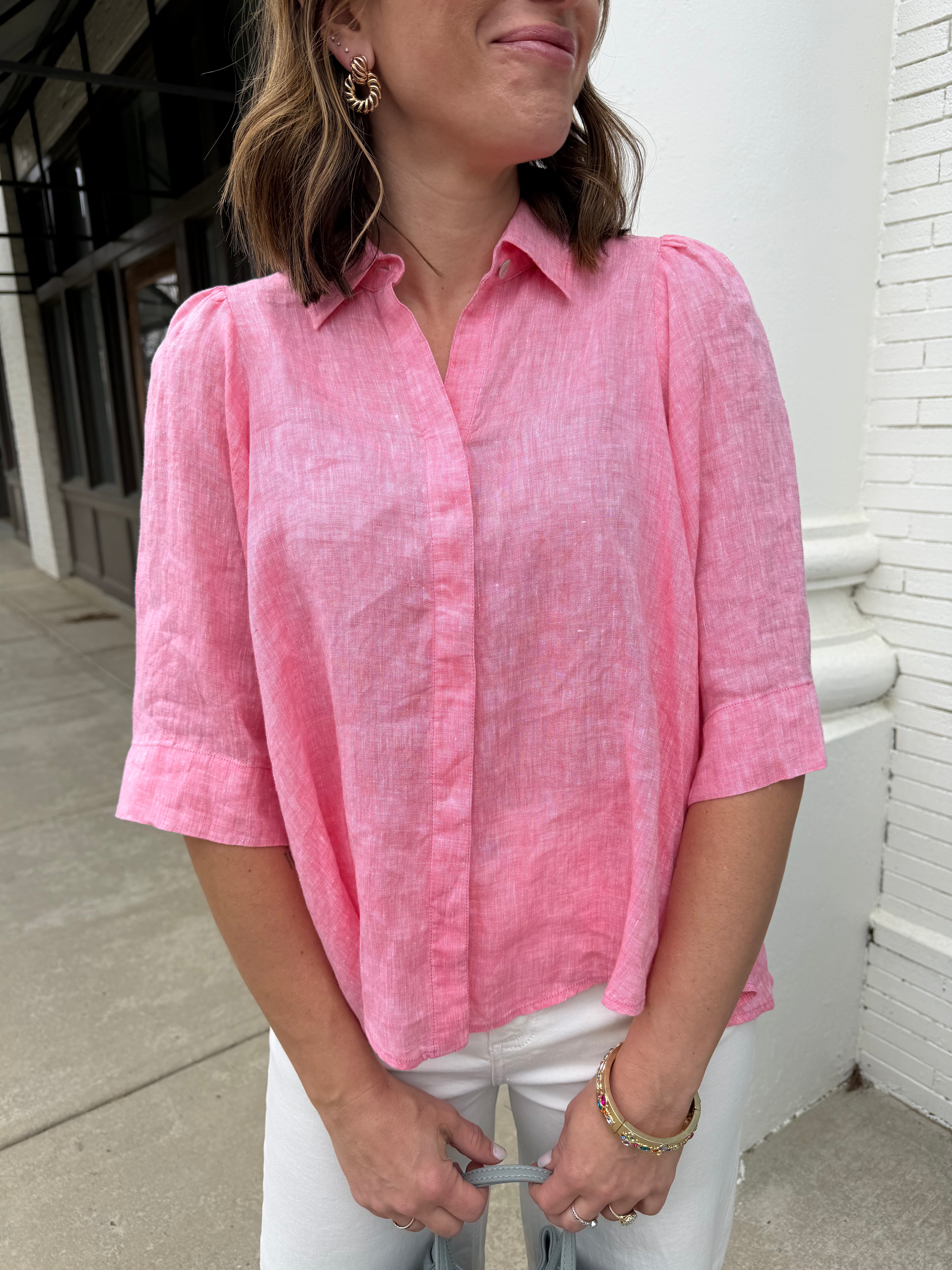 The Maggie Linen Top