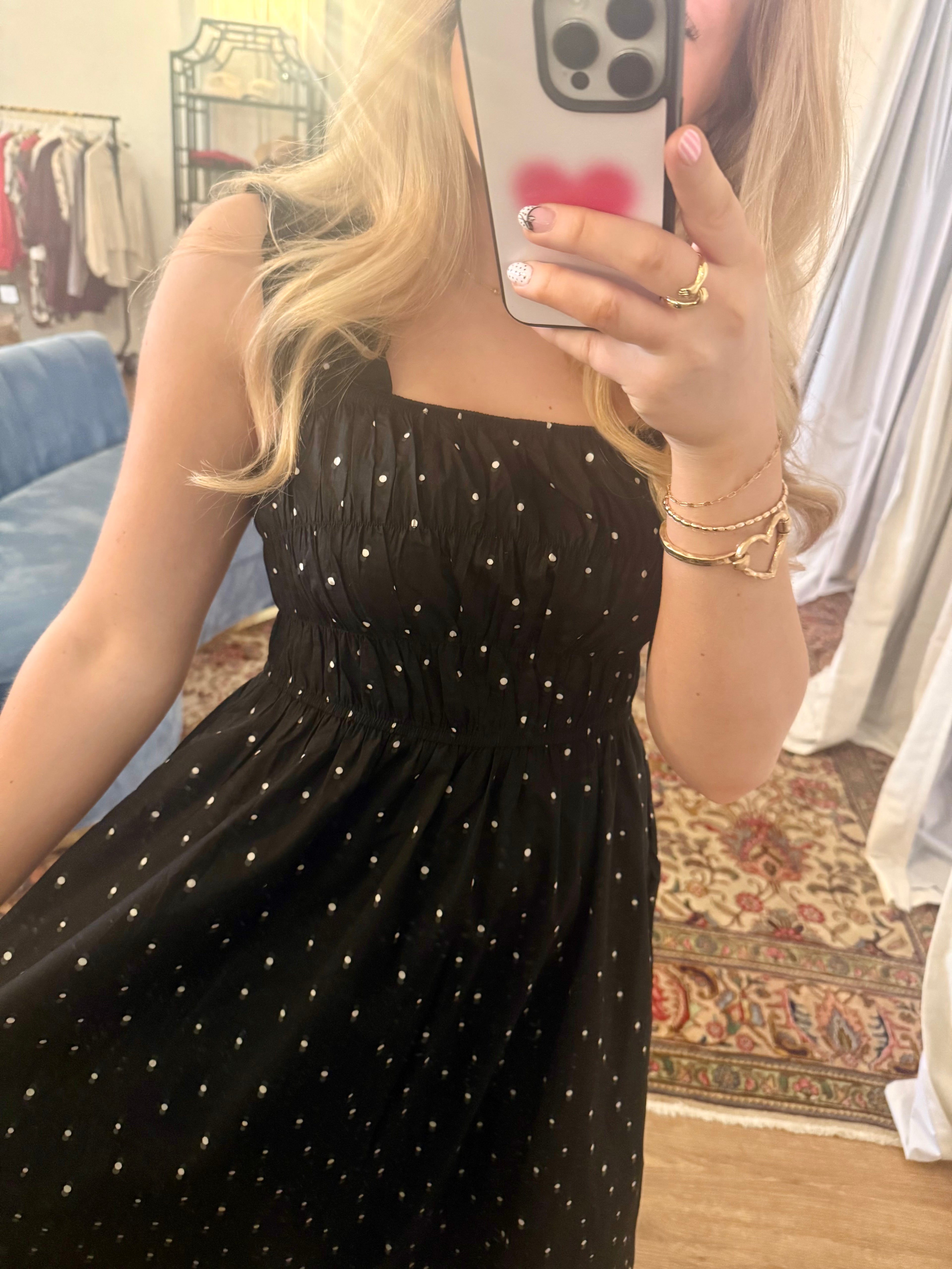 The Willa Polka Dot Midi Dress