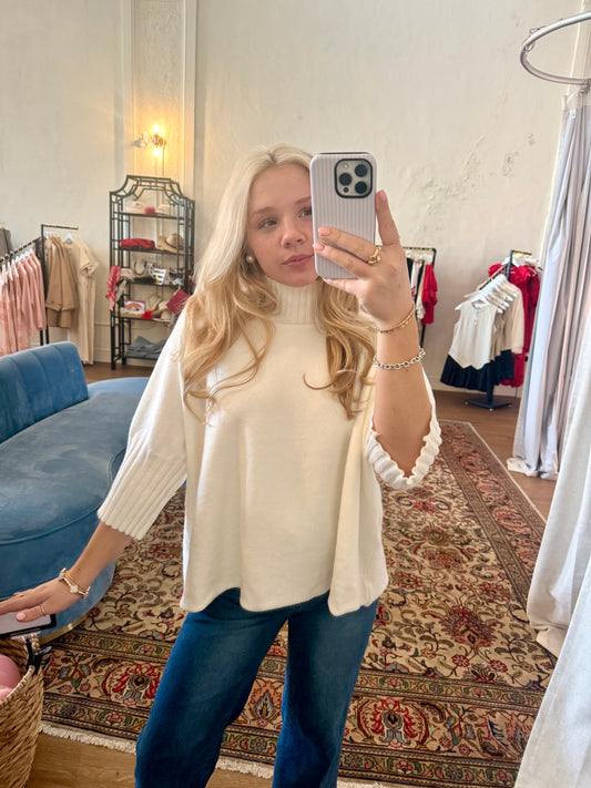 The Maple Sweater - White