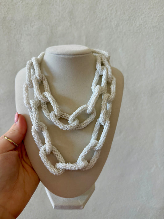 The Palmer Necklace - White