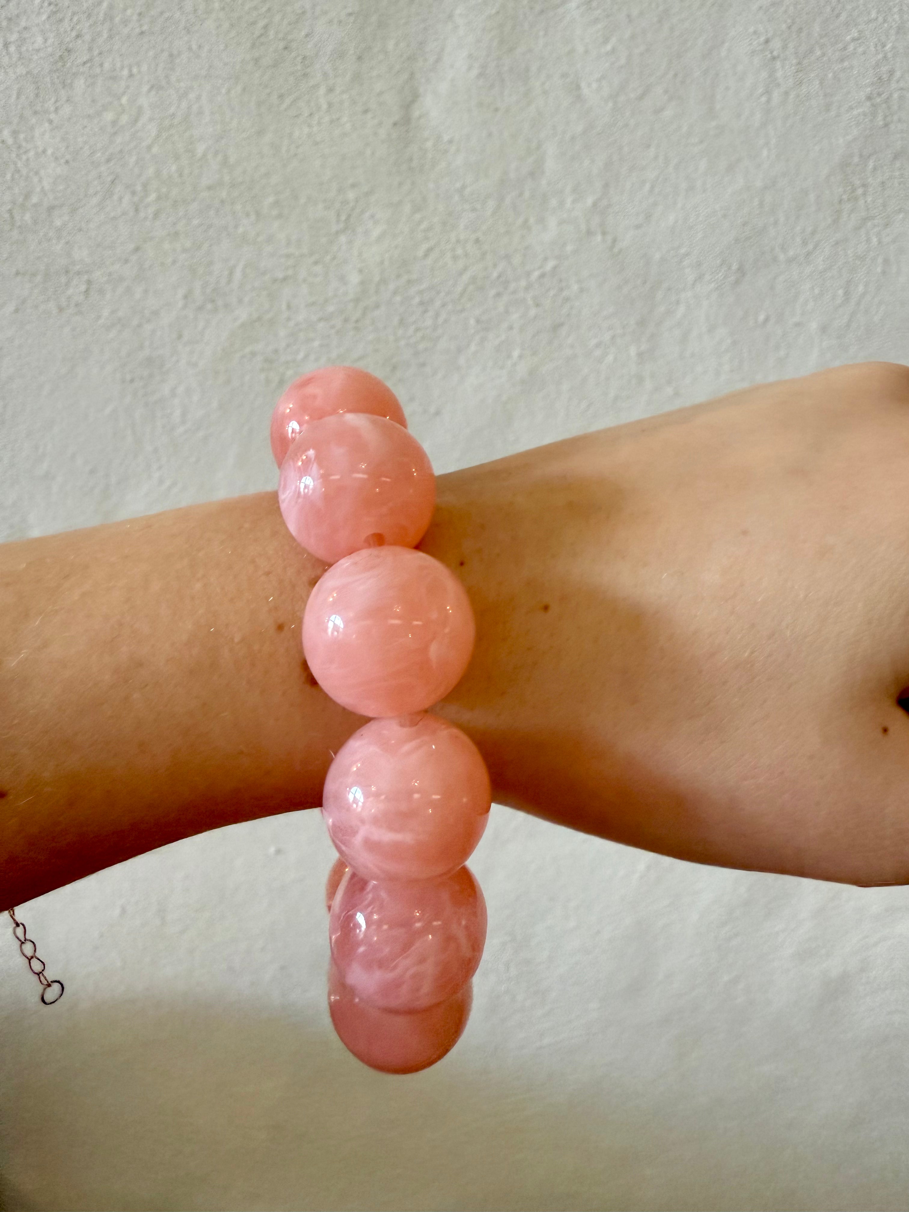 The Beaded Bracelet- Rose