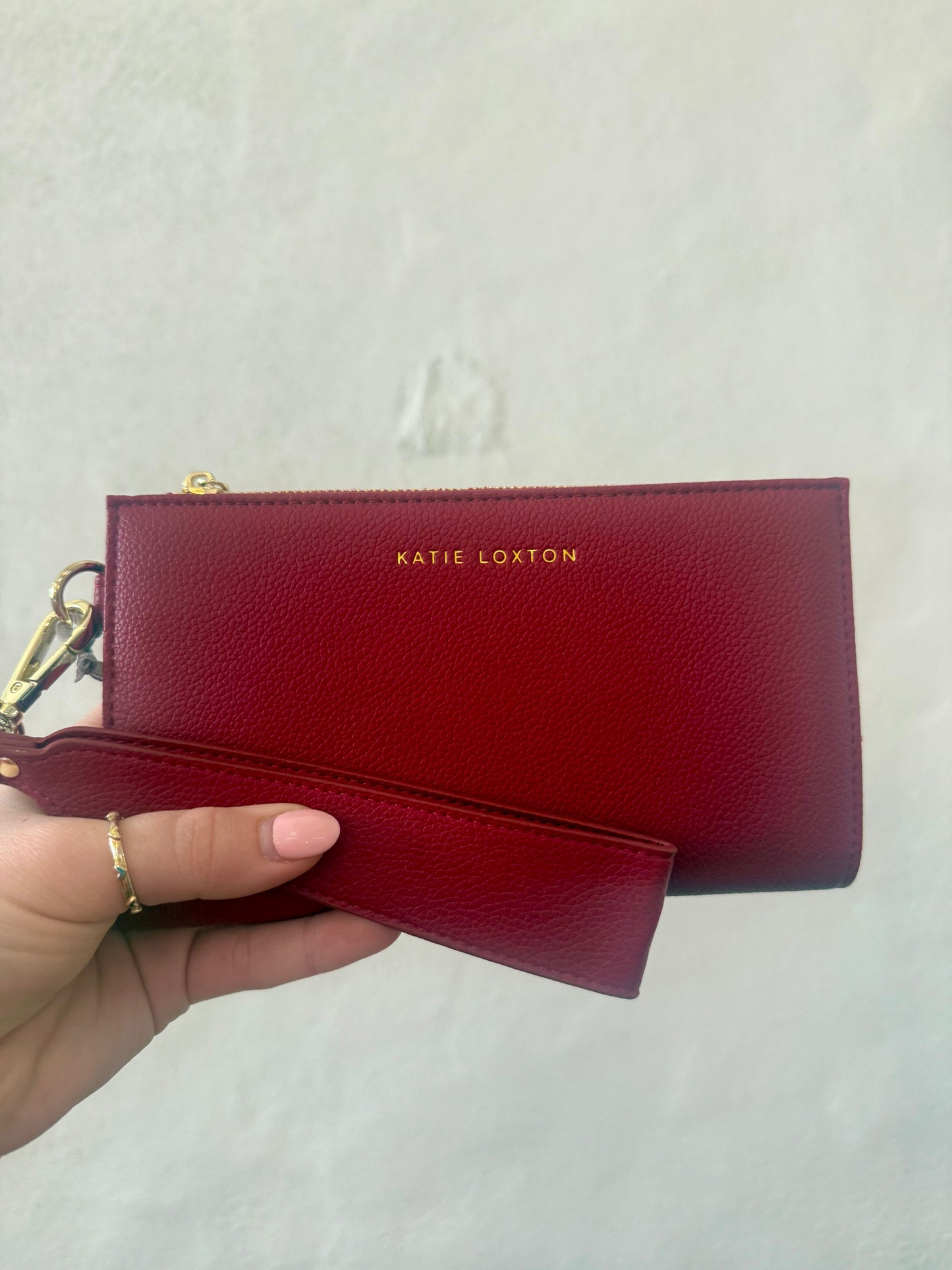 Zana Wristlet Purse- Red