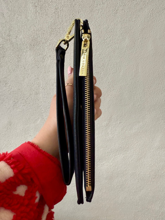 Zana Fold out Wristlet Wallet- Black
