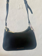 Aria Scoop Crossbody Bag- Black