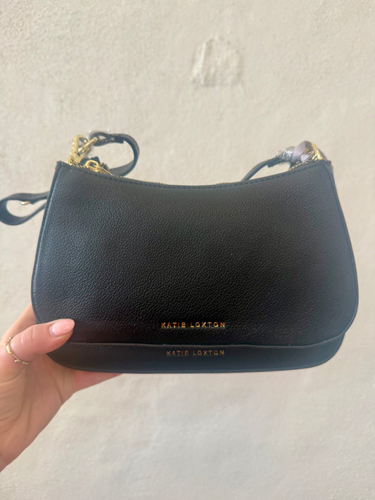 Aria Scoop Crossbody Bag- Black