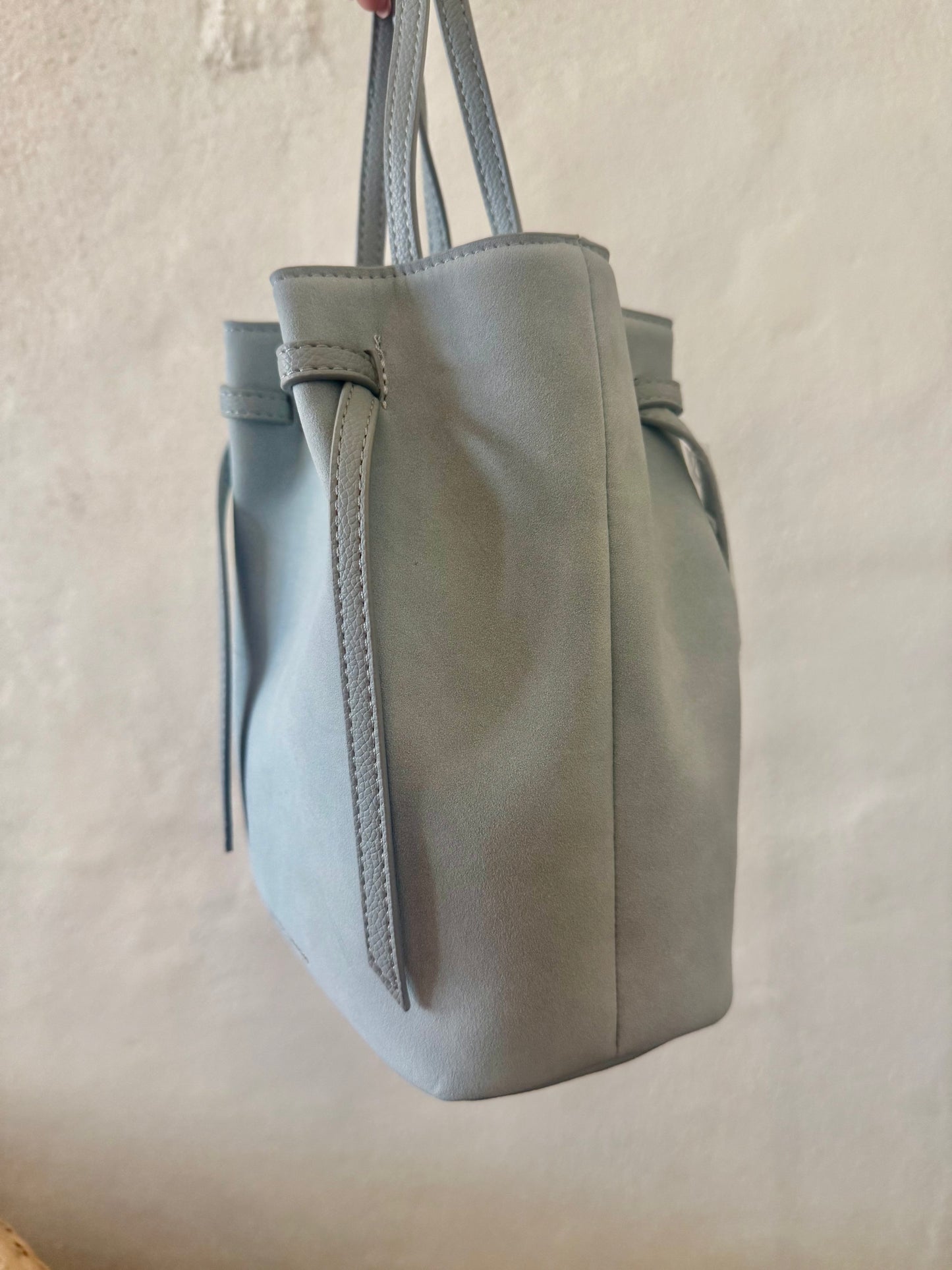 Celina Bucket Bag- Blue Mint