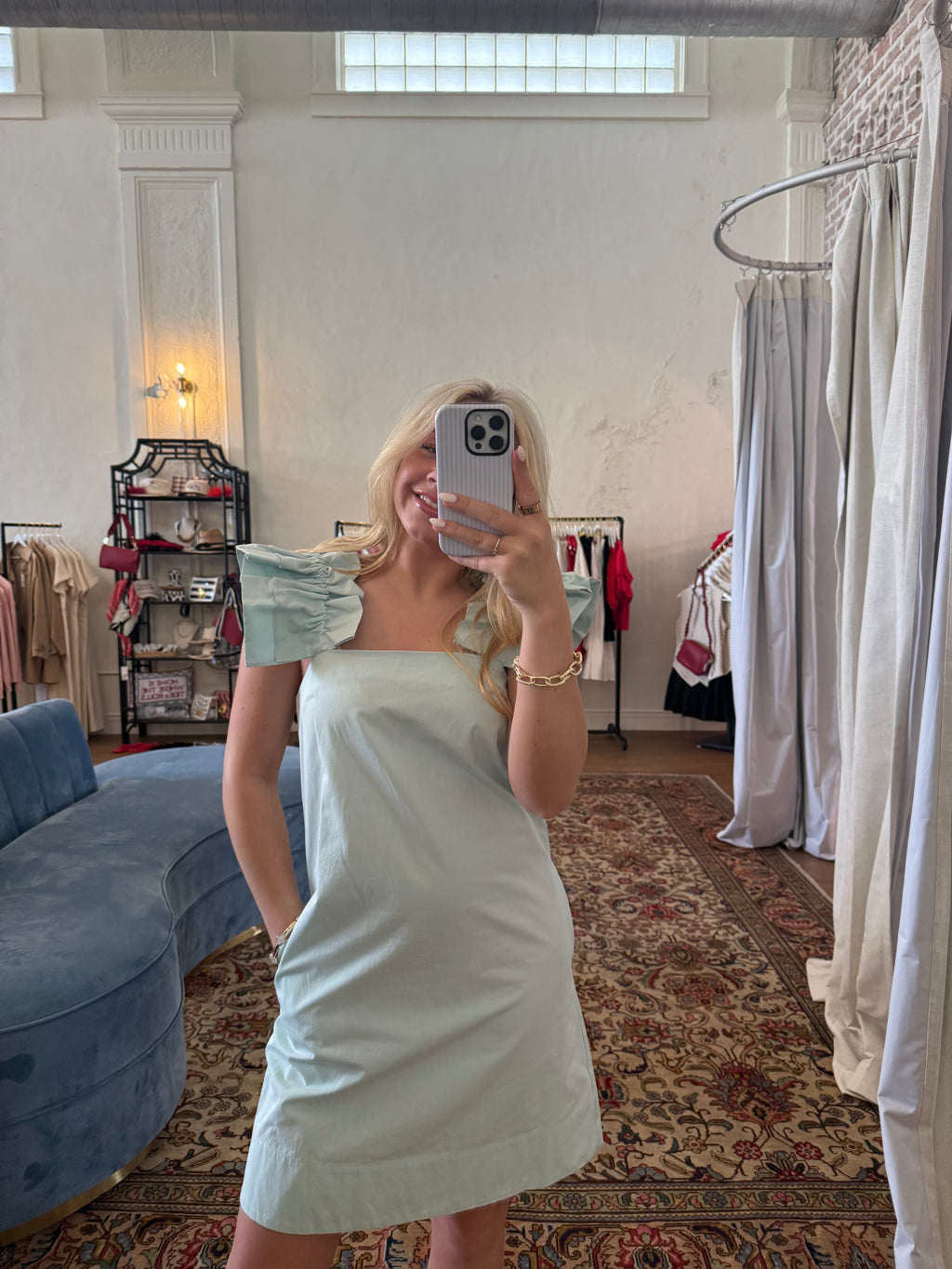 The Oaklee Dress - Mint