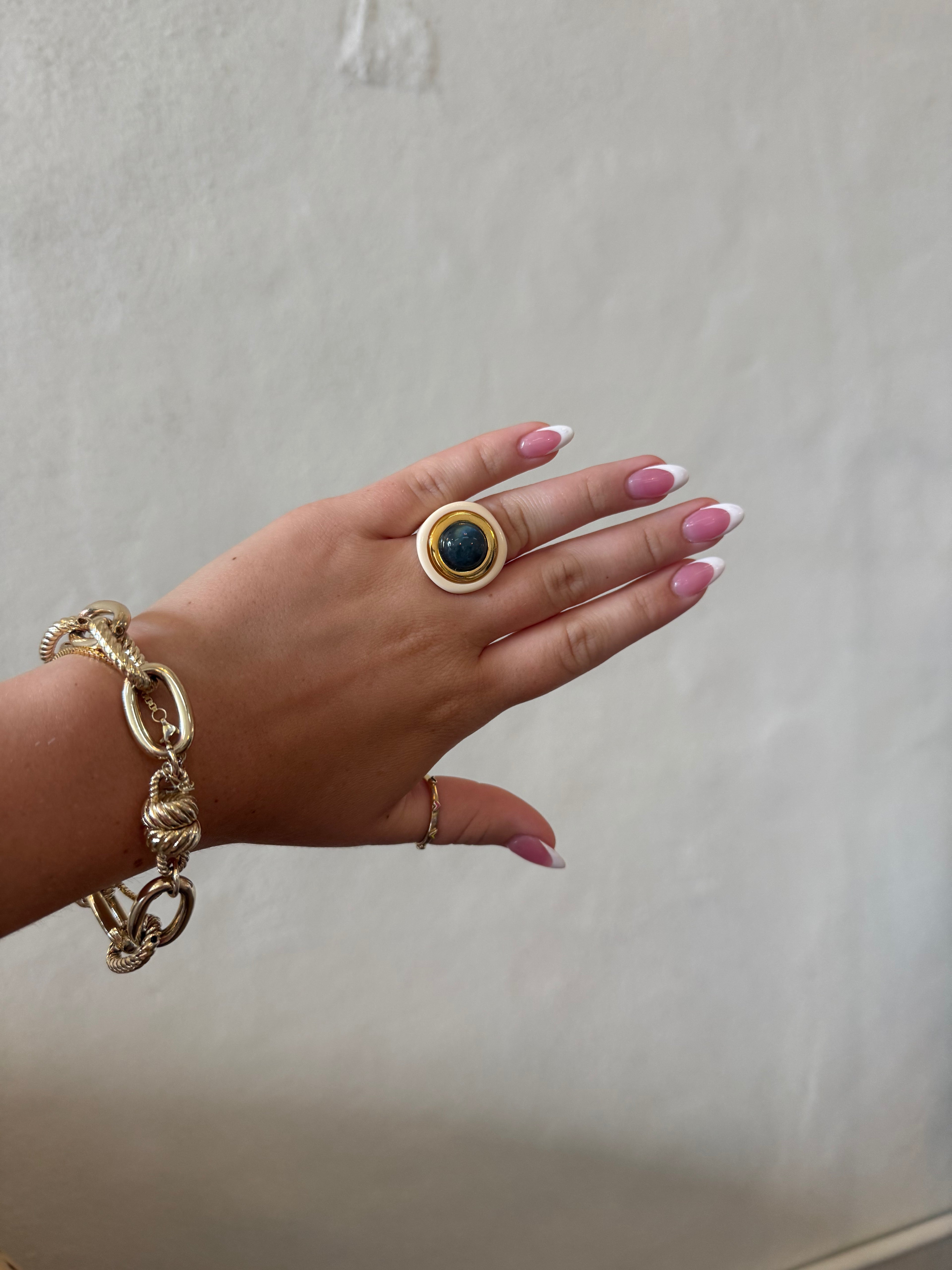 Lucas Jack Ivory/Labradorite Ring