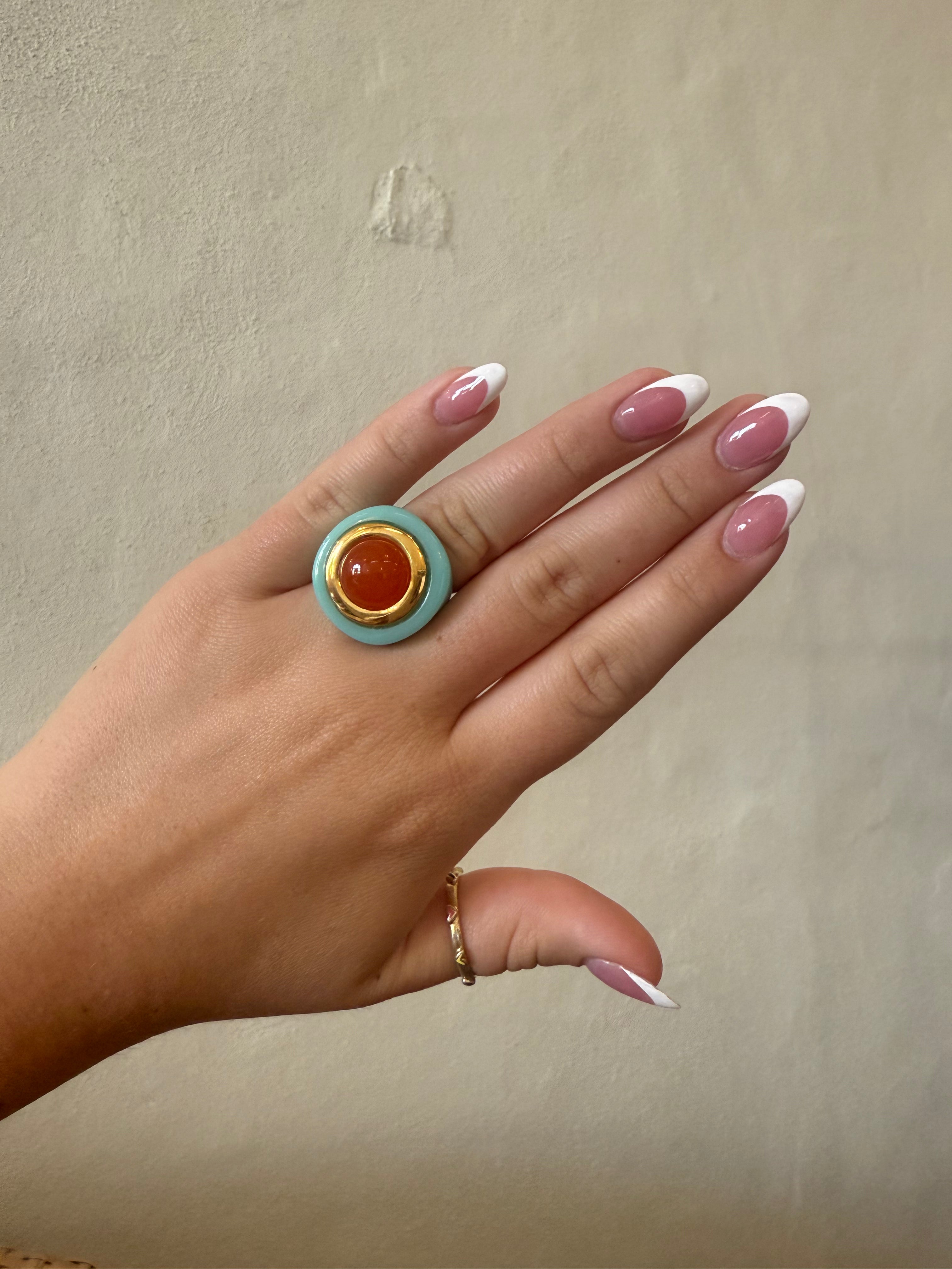 Lucas Jack Turquoise/Orange Ring