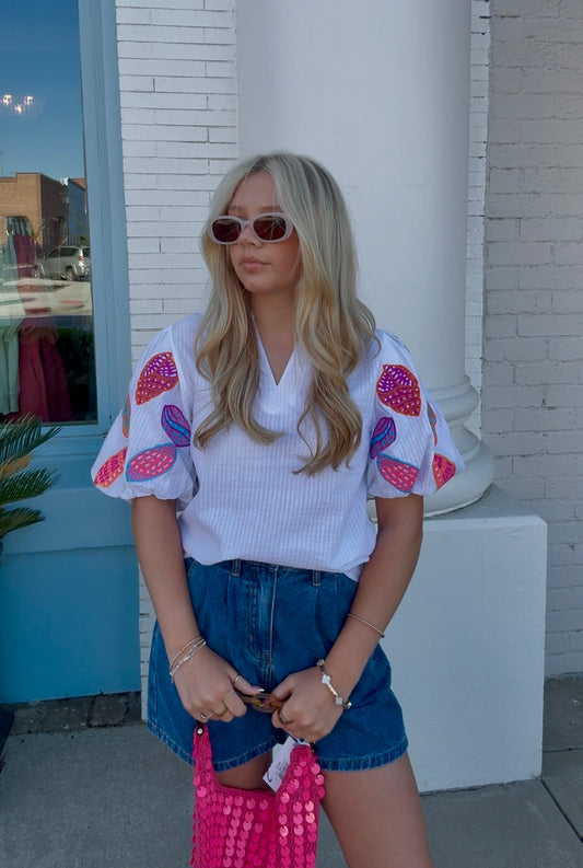 The Shelly Embroidered Top