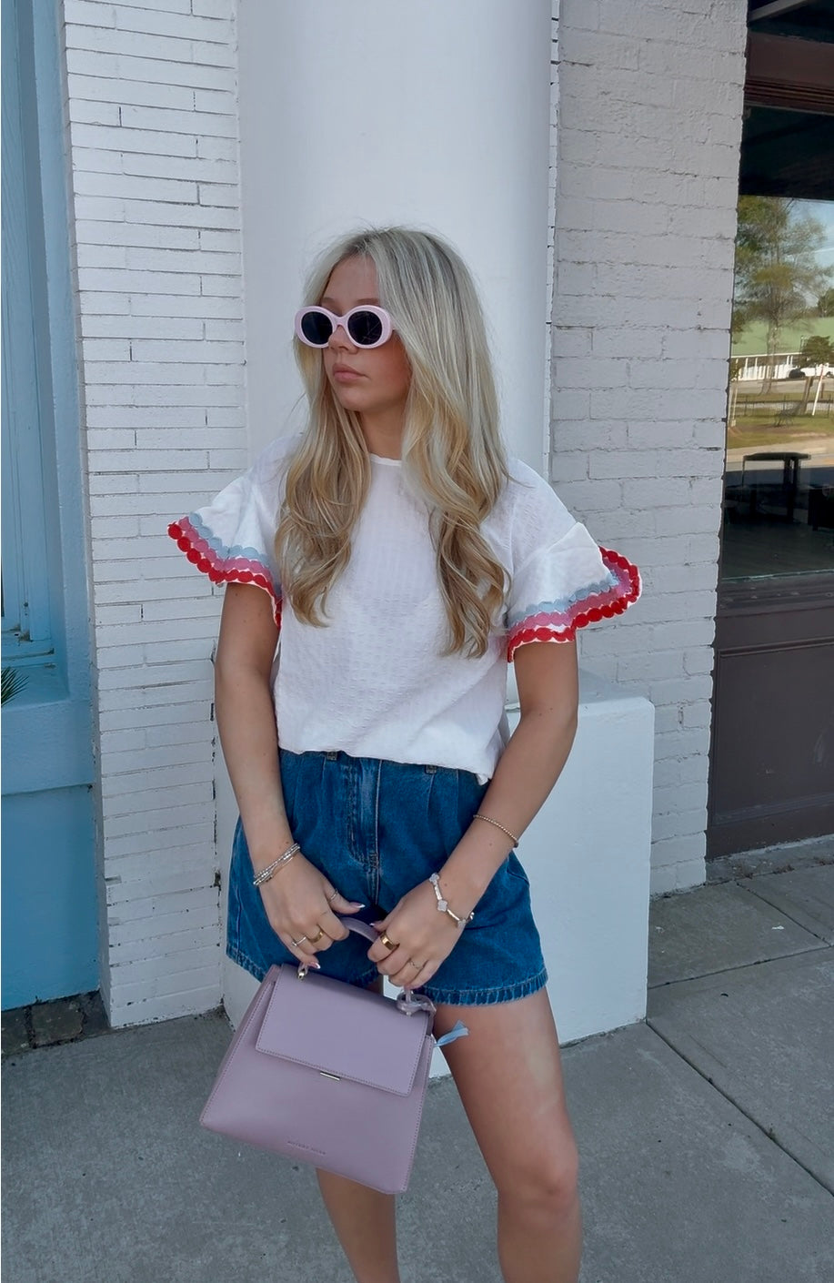 The Stacy Top- white
