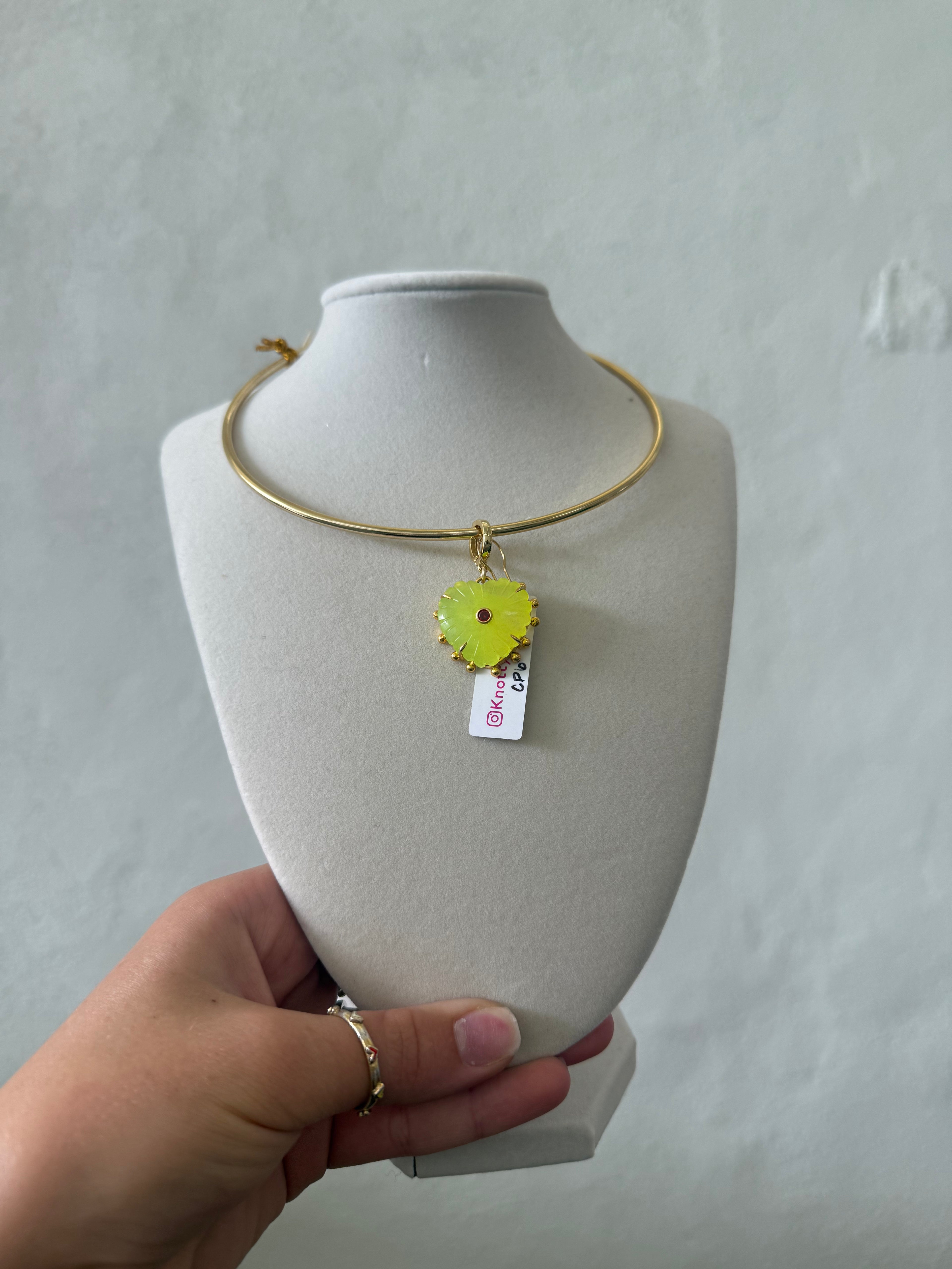Knotty Bling - Lemon Quartz Heart