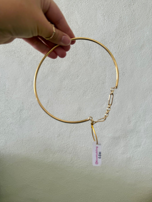 Knotty Bling - Thick Collar with Clasp