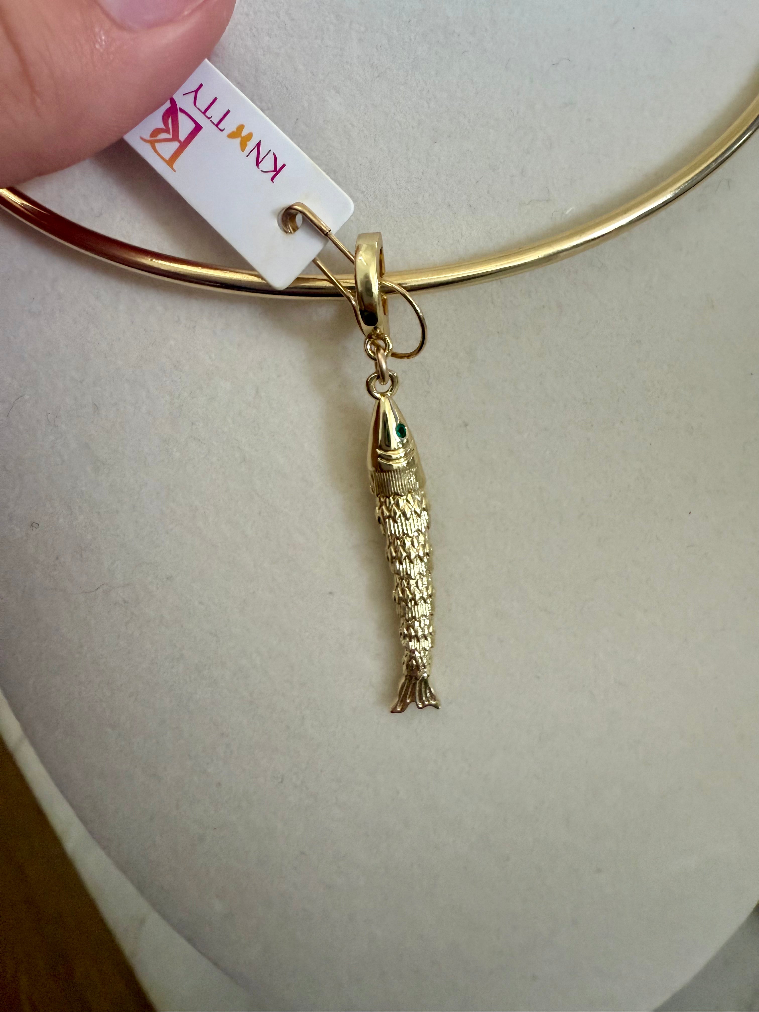 Knotty Bling - Fish Pendant