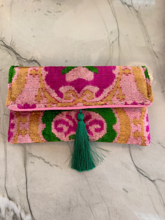 The Blaire Clutch - Rosé Garden