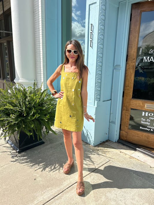 Olive Mirror Dress