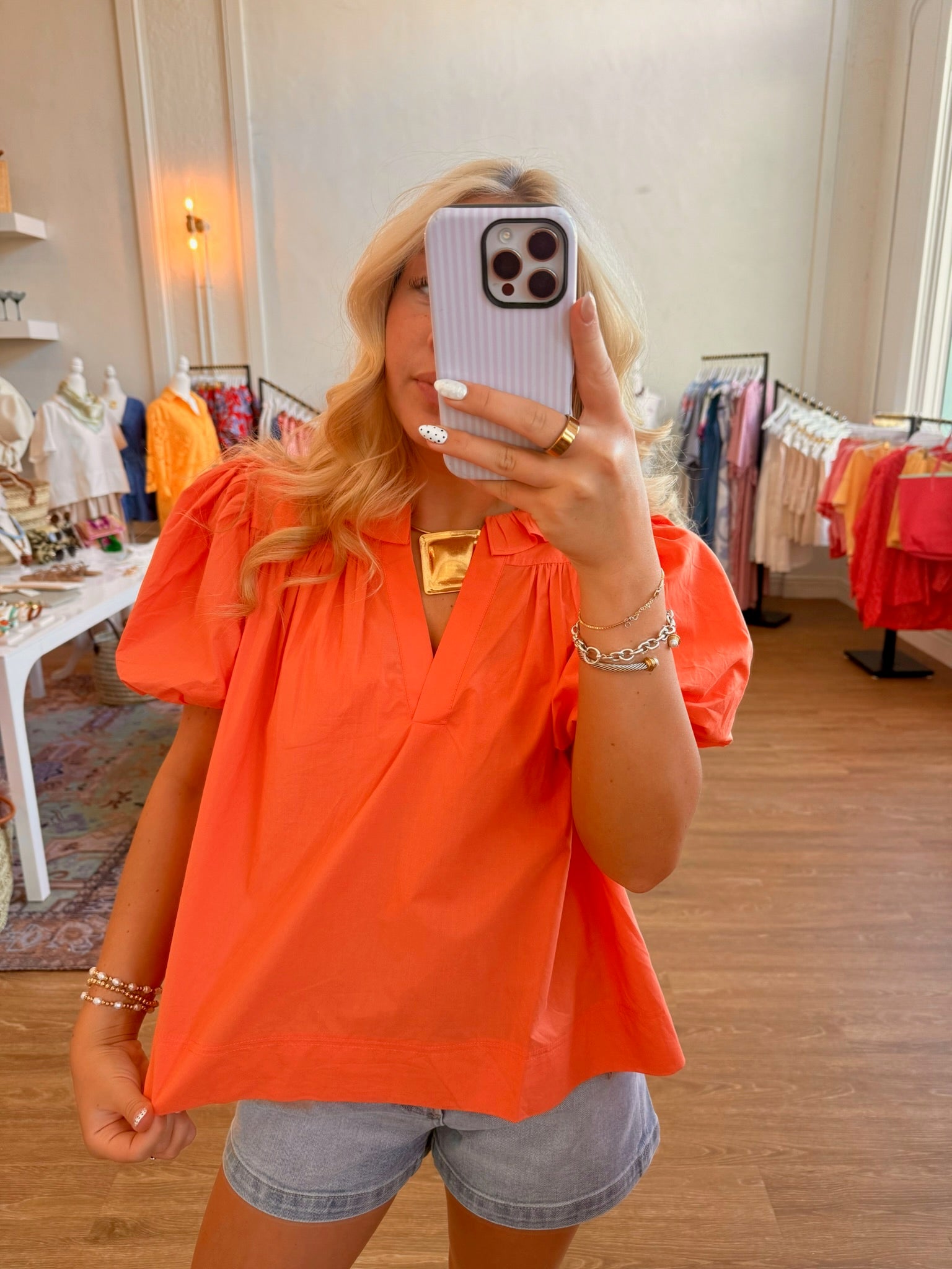 The James Top - Orange