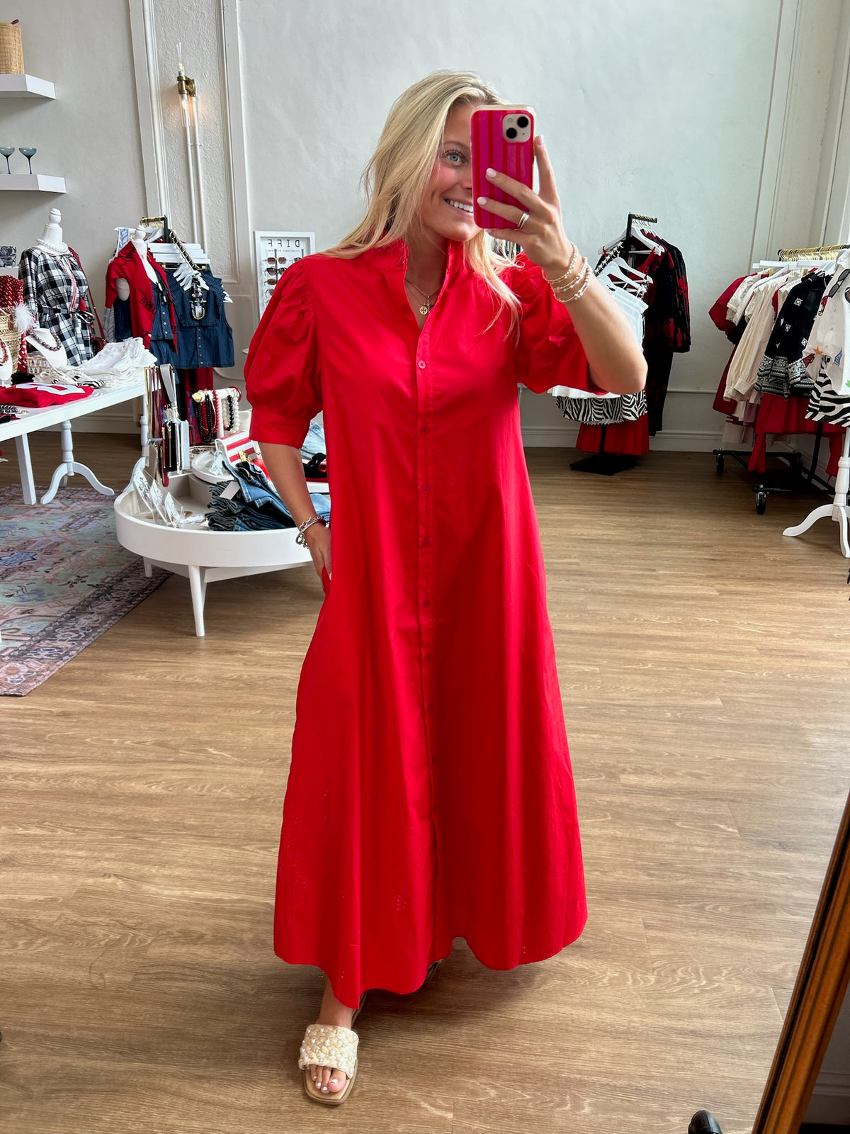 Karlie Long Dress - Red