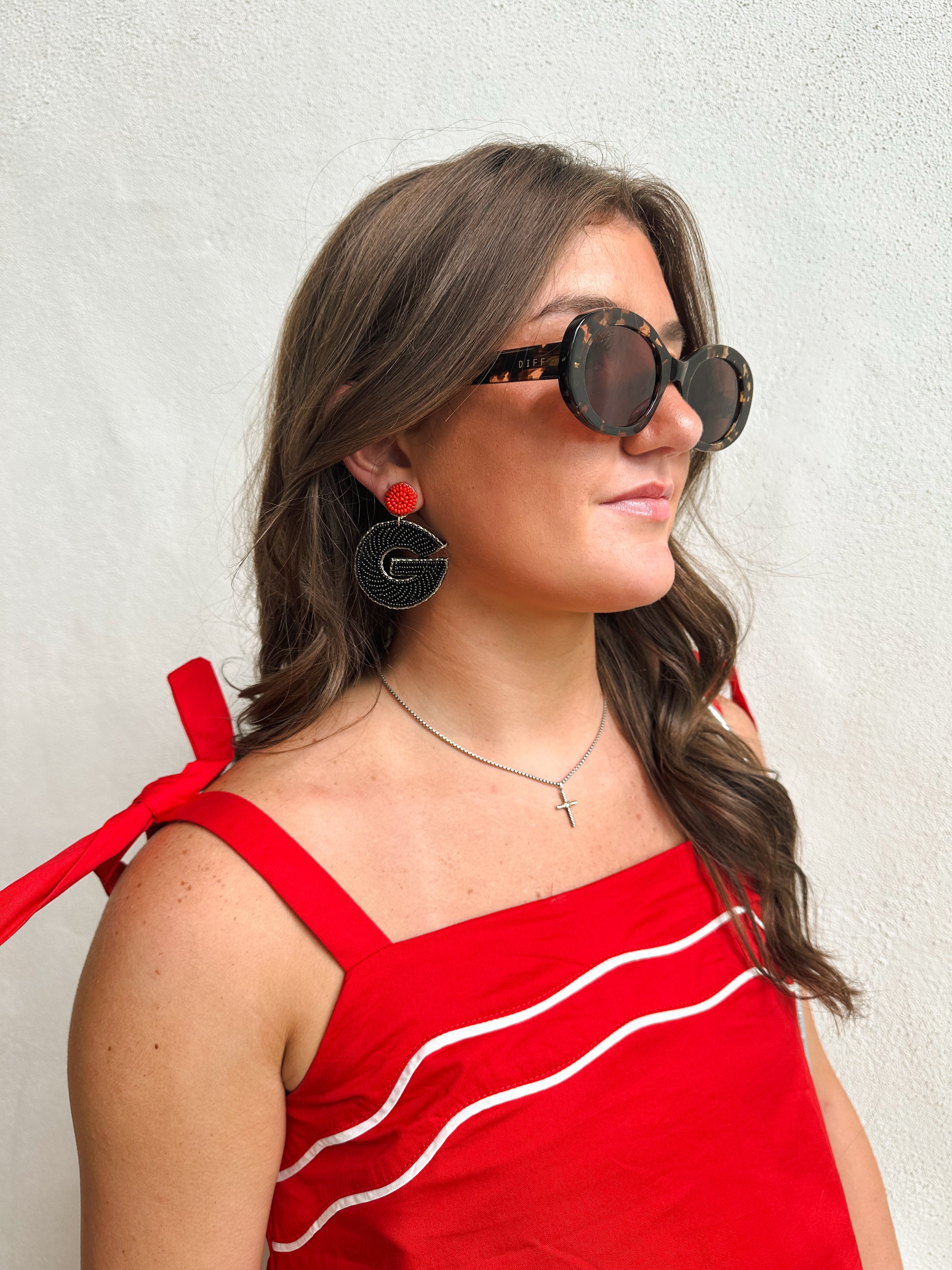 Beaded Georgia G Earrings